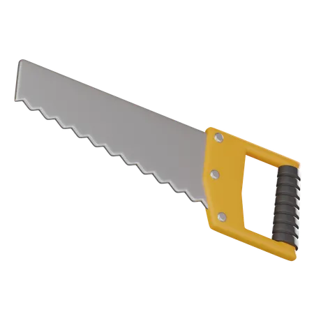 Hand Saw An Essential Tool For Carpentry And Building Perfect For Conveying The Essence Of Craftsmanship 3 D Render Illustration 3D Icon
