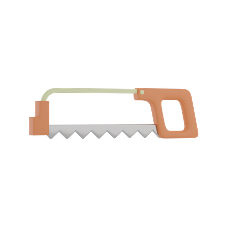 Hand Saw  3D Illustration