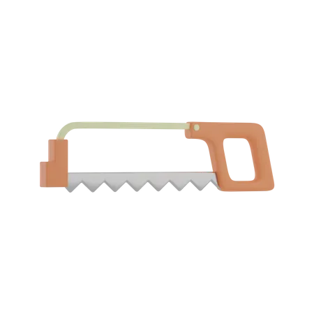 Hand Saw  3D Illustration