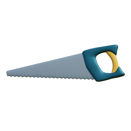 Hand Saw  3D Illustration