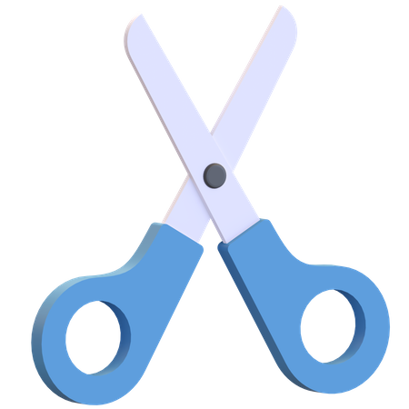 Hand Scissor  3D Illustration