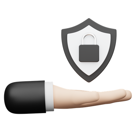 Hand Security  3D Icon