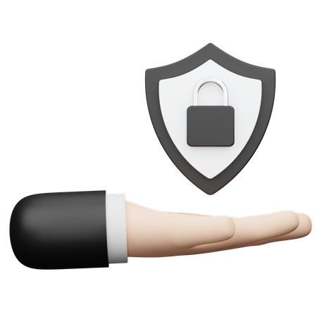 Hand Security  3D Icon