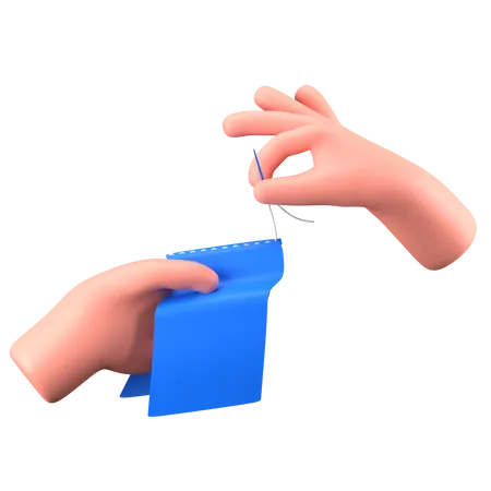Hand Sewing 3D Icon