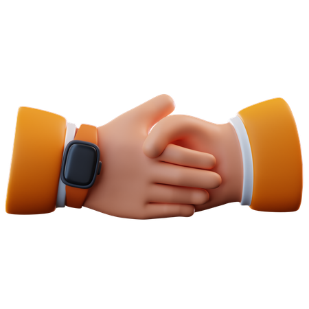 Hand Shake Gesture  3D Icon