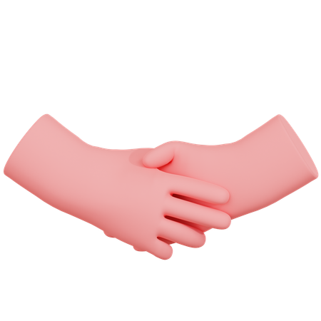 Hand Shake Gesture  3D Icon