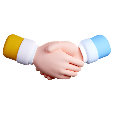 Hand Shake Gesture  3D Icon