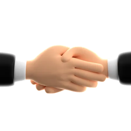 Hand Shake Hand Gesture  3D Icon