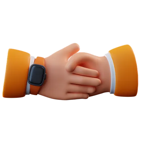 Hand Shake Gesture  3D Icon