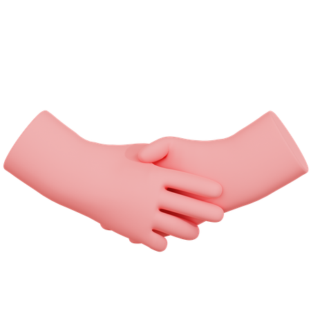 Hand Shake Gesture  3D Icon
