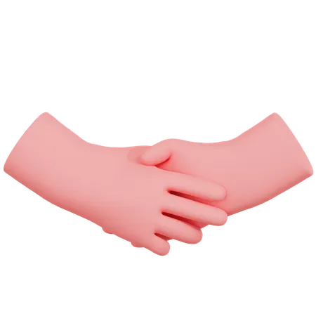 Hand Shake Gesture  3D Icon