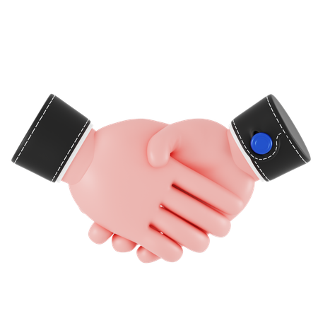 Hand Shake Hand Gesture  3D Icon