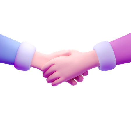 Hand Shake Sign  3D Icon
