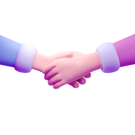 Hand Shake Sign  3D Icon
