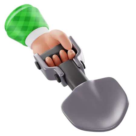 Hand Shovel  3D Icon