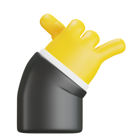 Hand Showing Call Me Gesture  3D Icon