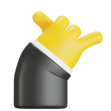 Hand Showing Call Me Gesture  3D Icon