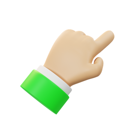 Hand showing direction  3D Icon