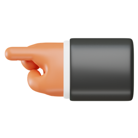 Hand Showing Direction Gesture  3D Icon
