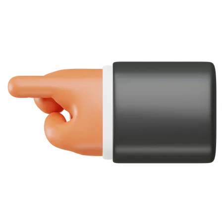 3 D Illustration With Hand Showing Direction Gesture 3D Icon