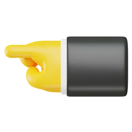 Hand Showing Direction Gesture 3D Icon