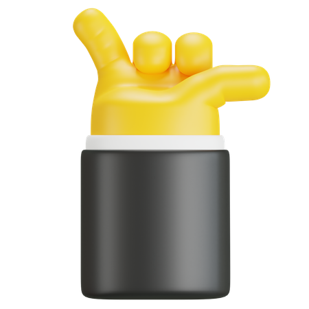 Hand Showing Hang Loose Sign  3D Icon