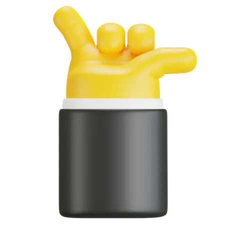 Hand Showing Hang Loose Sign  3D Icon