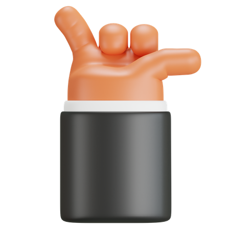 Hand Showing Hang Loose Sign  3D Icon