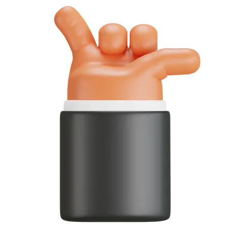 3 D Illustration With Hand Showing Hang Loose Sign 3D Icon