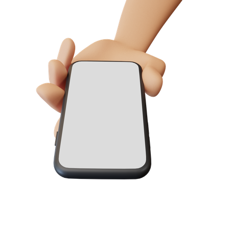 Hand Showing Phone  3D Icon