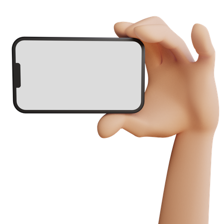 Hand Showing phone 3D Illustration