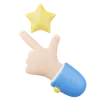 Hand Showing Star