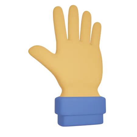 Hand sign  3D Illustration