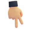 hand indicator 3d logo