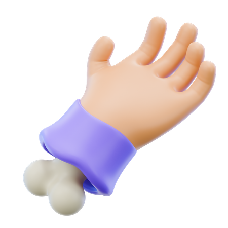 Hand Skull  3D Icon
