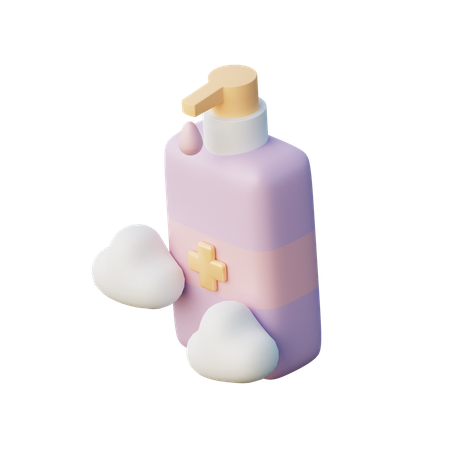 Hand Soap 3D Illustration