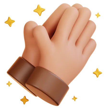 Hand Sorry Gesture  3D Icon