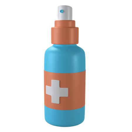 Hand Spray  3D Illustration