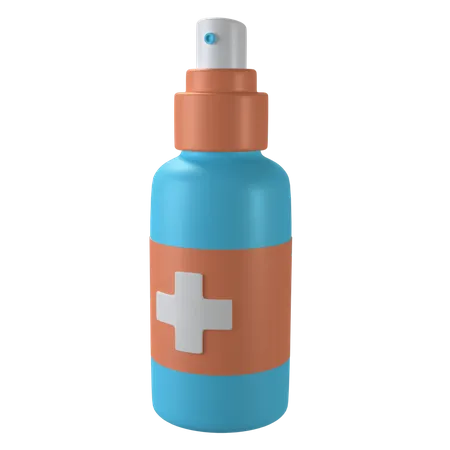 Hand Spray  3D Illustration