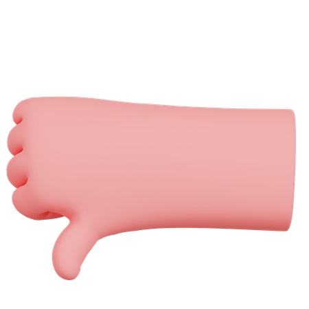 Hand Thumbs Down  3D Icon