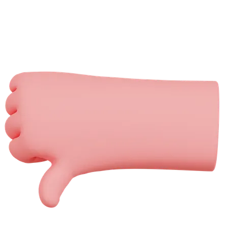 Hand Thumbs Down  3D Icon