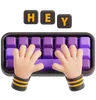 Hand Typing On Keyboard