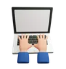 Hand Typing On Laptop