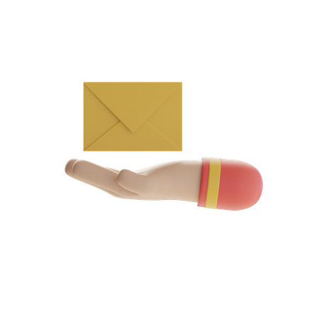 Hand und Post  3D Icon