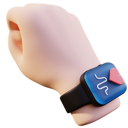 Hand und Smartwatch  3D Icon