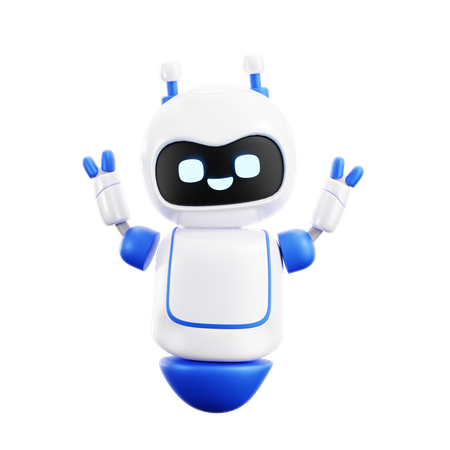 Hand Up Robot  3D Icon