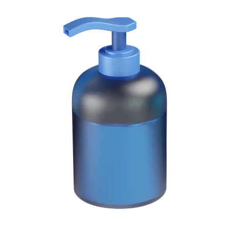 Liquid Soap Dispenser 3 D Illustration In Transparent Background 3D Icon