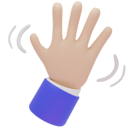 HAND WAVING  3D Icon