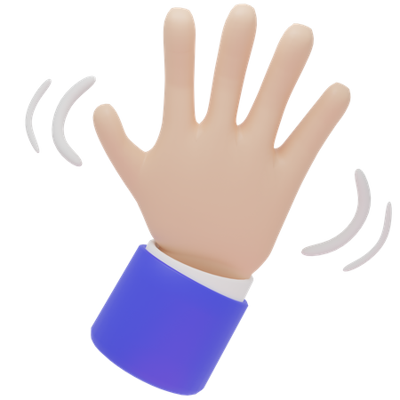 HAND WAVING  3D Icon