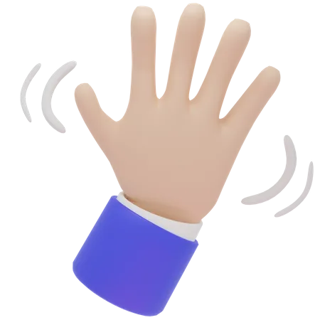 HAND WAVING  3D Icon